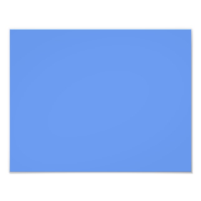 colour cornflower blue photo print (Front)