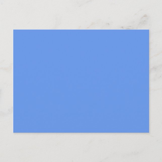 colour cornflower blue postcard (Front)