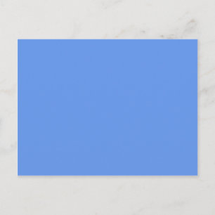 colour cornflower blue postcard