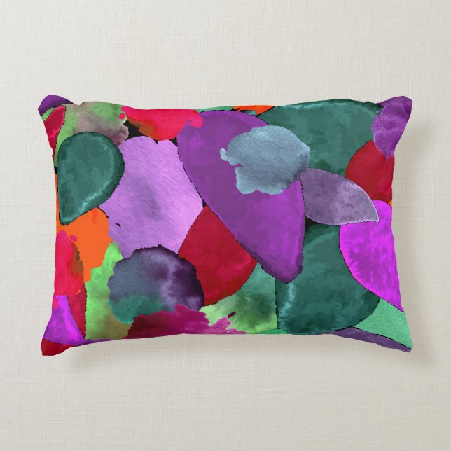 Colour crash accent pillow (Front)