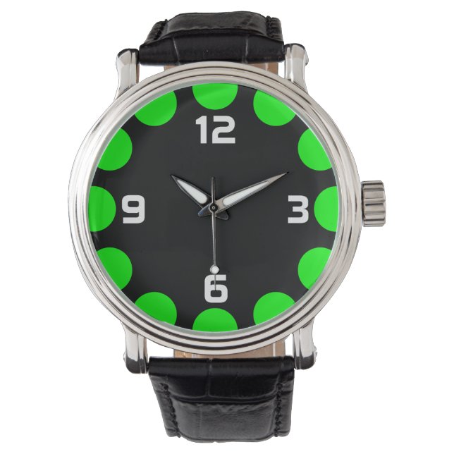 Colour Crescent - Green on Black Watch (Front)