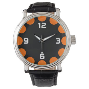 Colour Crescent - Orange on Black Watch