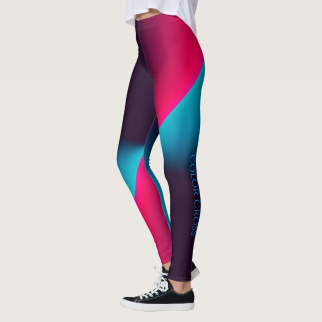 Colour Cross All-Over-Print Leggings (Left)