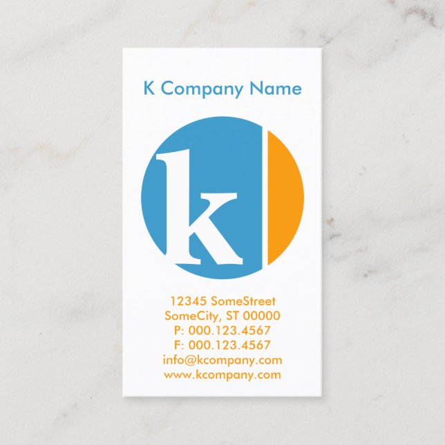 colour crush circles business card (Front)