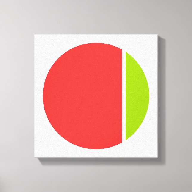 colour crush circles canvas print (Front)