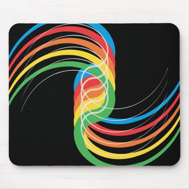Colour Curves: Vector Illustration: Mouse Pad (Front)