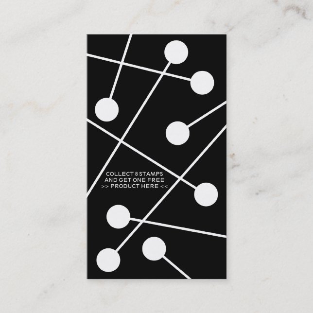 colour customizable frequent buyer card (Front)