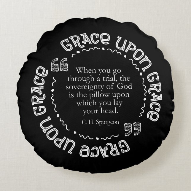 Colour Customizable Pillow w/Spurgeon Quote (Front)