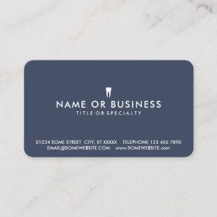 Colour Customizable Simple Dentistry Business Card