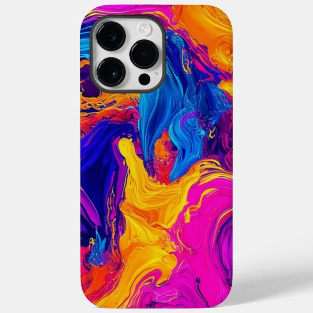 Colour Dance Abstract Swirl iPhone/iPad Case (Back)