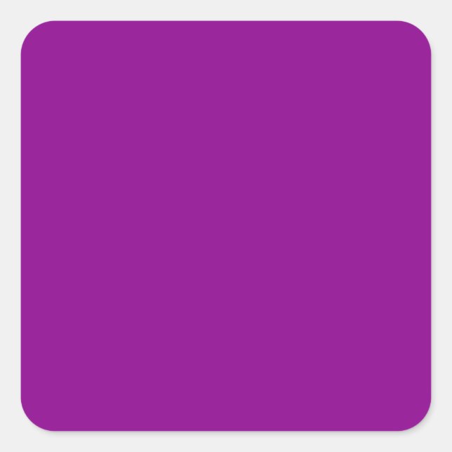 colour dark magenta square sticker (Front)