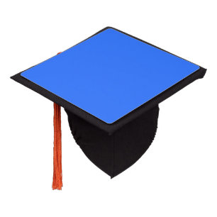 colour deep electric blue graduation cap topper