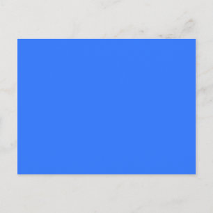 colour deep electric blue postcard