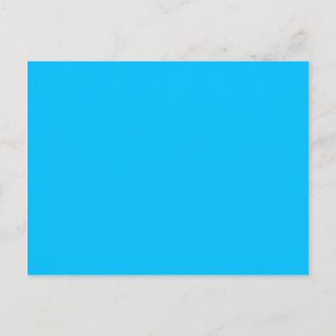 colour deep sky blue postcard