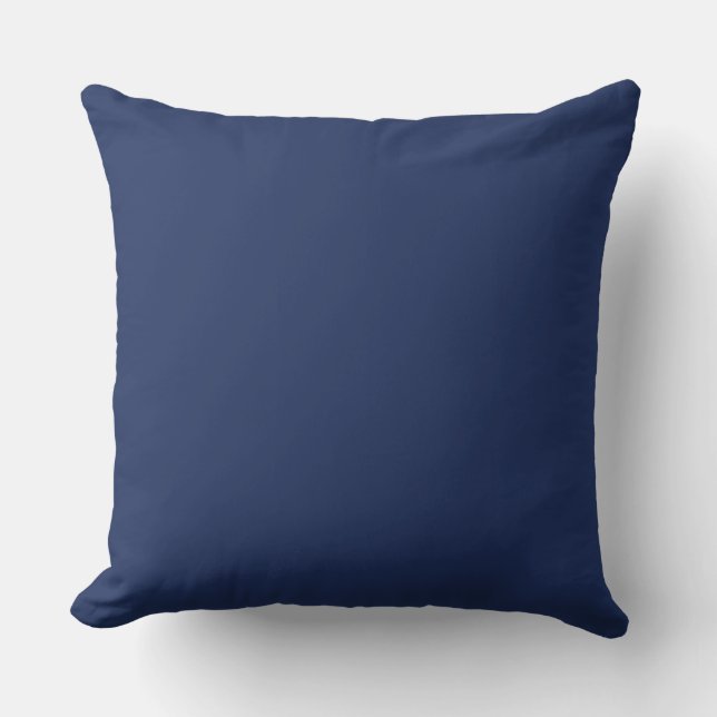 colour Delft blue Throw Pillow (Front)
