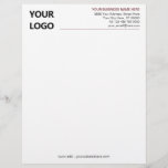 Colour Design Letterhead - Your Logo Photo Colours<br><div class="desc">Custom Colours - Simple Personalized Your Modern Business Office Letterhead with Logo - Choose / add your favourite elements and text colours / font and size ! Resize and move or remove and add elements - Image / text with customization tool ! Add Your Logo - Image - Photo /...</div>