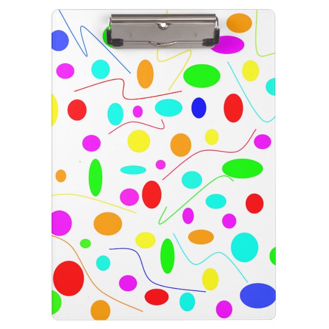 Colour Dots and Lines Clipboard (Front)