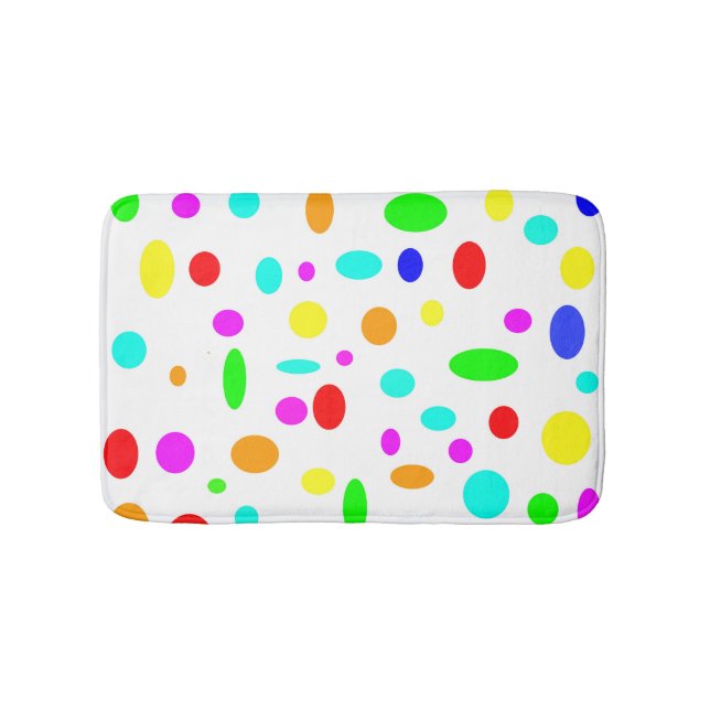 Colour Dots Bath Mat (Front)