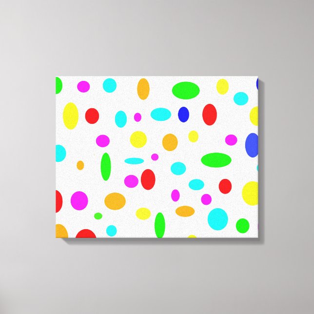Colour Dots Canvas Print (Front)