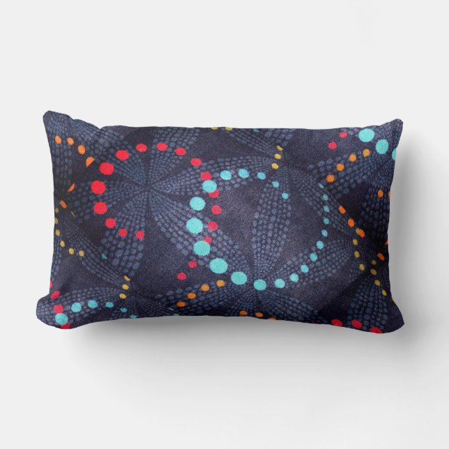 Colour Dots Lumbar Pillow (Front)