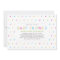 Colour Dots Modern Clean Neutral Baby Shower Invit