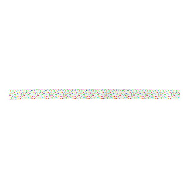 Colour Dots Ribbon Satin Ribbon (Front)