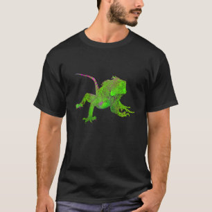 Colour drawing of iguana T-Shirt