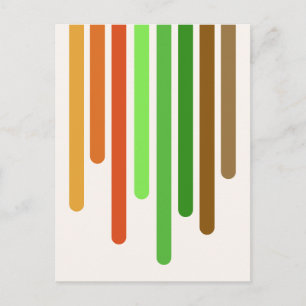 Colour Drips (Autumn) Postcard