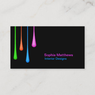 Colour Drips Business Card