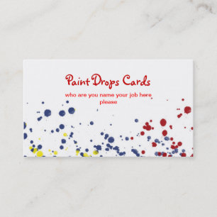colour drops business card
