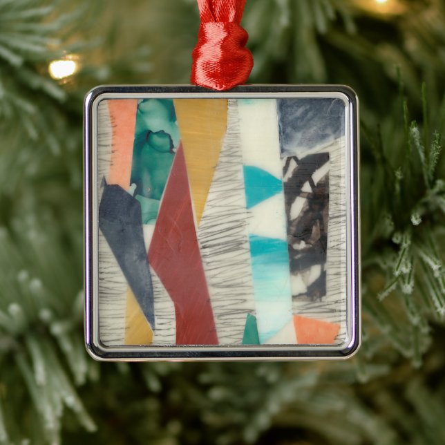 Colour Edge II Metal Ornament (Tree)