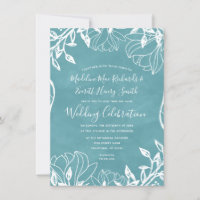 Colour Editable Background Wedding Invitation