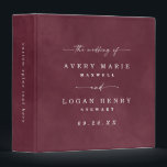 Colour Editable Burgundy Wine Wedding Photo Album Binder<br><div class="desc">Modern Colour Editable Watercolor Burgundy Wine Wedding Photo Album. This simple elegant design is beautify hand-painted with rich colours that are perfect for fall. Shown in the Burgundy Wine Wedding Colour Palette colorway with gorgeous signature script font with tails, the ethereal watercolor wedding collection is sure to make your wedding...</div>