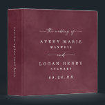 Colour Editable Burgundy Wine Wedding Photo Album Binder<br><div class="desc">Modern Colour Editable Watercolor Burgundy Wine Wedding Photo Album. This simple elegant design is beautify hand-painted with rich colours that are perfect for fall. Shown in the Burgundy Wine Wedding Colour Palette colorway with gorgeous signature script font with tails, the ethereal watercolor wedding collection is sure to make your wedding...</div>