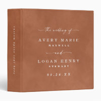 Colour Editable Terra Cotta Wedding Photo Album