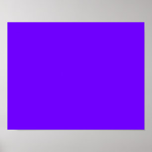 colour electric indigo poster