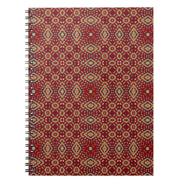 Colour Engraving pattern. Vintage illustrationabst Notebook (Front)