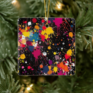 Colour Explosion Ceramic Ornament