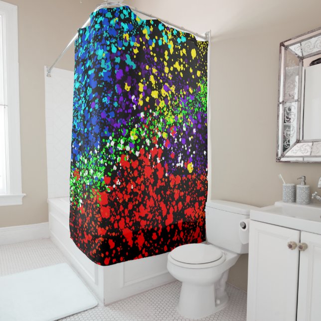 Colour Explosion Paint Dots Colourful Modern Cool (In Situ)
