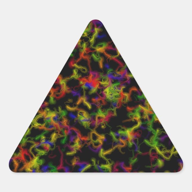 Colour explosion triangle sticker (Front)