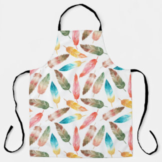 Colour feathers apron