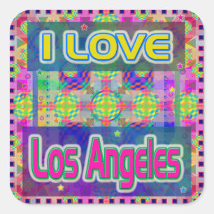 Colour Fest: "I LOVE Los Angeles" Sticker