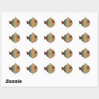 colour fish stickers