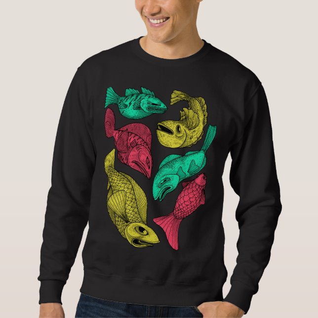 Colour Fish Sweatshirt (Front)
