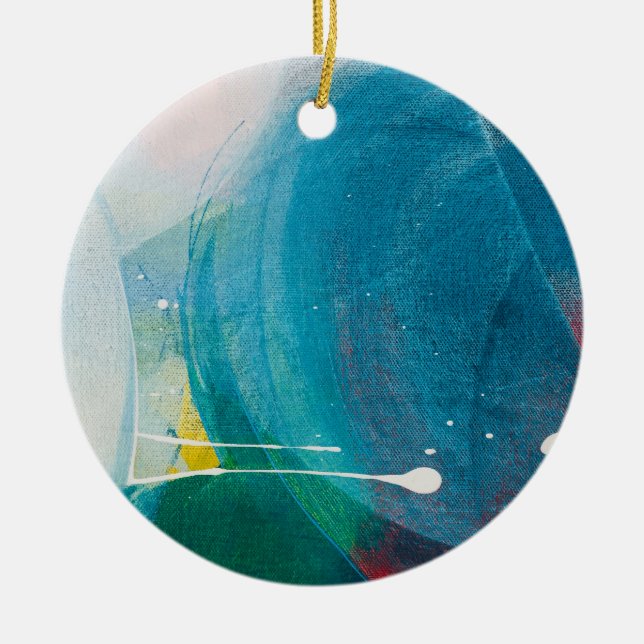 Colour Flow Ceramic Ornament (Front)