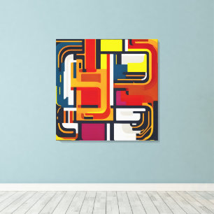 Colour Flow Maze Canvas Print