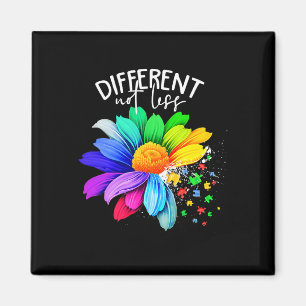 Colour Flower Different Not Less Autism Awareness Magnet