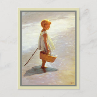 Colour Framed Postcard With I. Davidi Painting