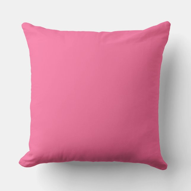 colour French pink Throw Pillow (Front)