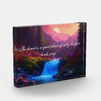 Colour full mountain forest  photo block